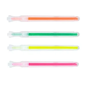 Caneta Marca Texto BRW Fluorescente – Cores Vivas e Ponta Chanfrada