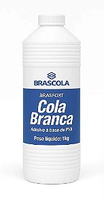 Cola Branca Extra Brasfort – Alta Fixação e Secagem Rápida para Escola e Escritório