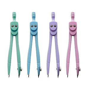Compasso de Metal Sem Tiralinha Pastel KIT CPS01001A