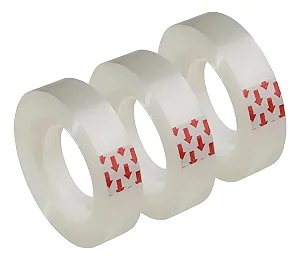 Fita Adesiva BRW 19x30mm com 8 Unidades – Transparente e Resistente