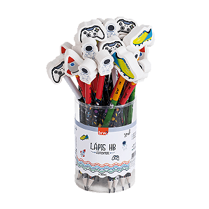 Lápis HB de Resina com Borracha Adventure – Resistente, Colorido e Divertido