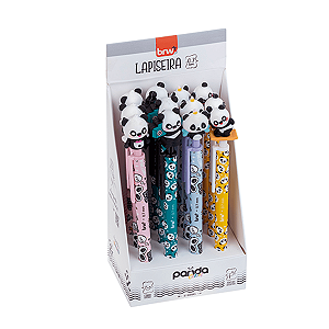 Lapiseira BRW Plástica Divertida Panda Colors 0.7mm – Design Fofo e Escrita Suave