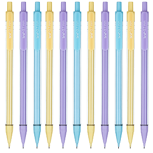 Lapiseira Plástica Pastelo 0.7mm – Cores Suaves e Escrita Confortável - BRW
