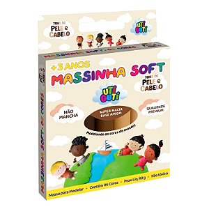 Massa de Modelar Uti Guti – 6 Cores Tons de Pele e Cabelo | Macia e Não Tóxica