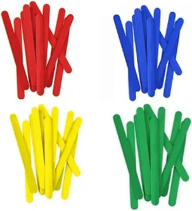 Palito de Picolé Kaz com Ponta Redonda – Pacote com 100 Unidades