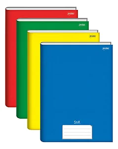 Caderno Brochura Capa Dura 1/4 48 Folhas 140x220mm Jandaia