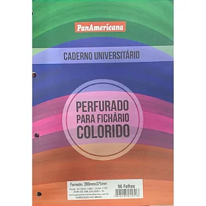 Folhas para Fichário Ofício Colorida -  96 folhas - Panamericana