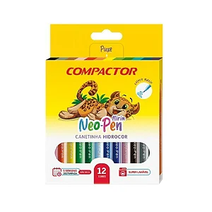 Hidrocor Neo Pen Mirim 12 Cores Compactor