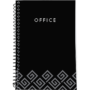 Caderneta 1/8 Office Capa Dura Espiral 96 Folhas KIT