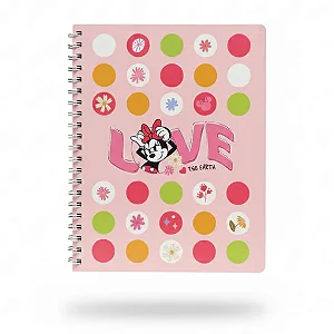 Caderno Universitário Minnie Culturama Capa Dura 80 Folhas