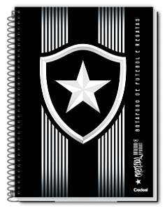 Caderno Universitário Botafogo Credeal Capa Dura 1 Matéria 80 Folhas