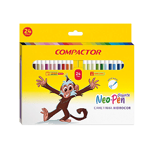 Hidrocor Neo Pen Gigante 24 Cores Compactor