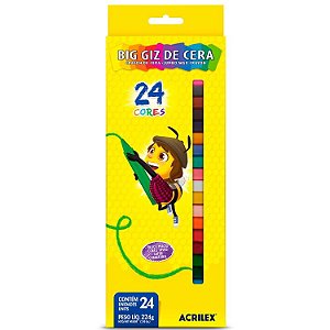 Big Giz de Cera Acrilex 24 Cores
