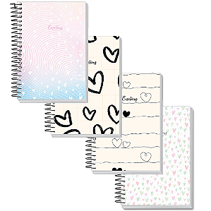 Caderno Universitário Emotion Capa Dura 20 Matérias 320 Folhas