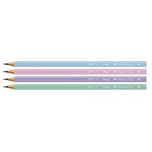 EcoLápis Grafite Triangular Pastel - Kit com 4 lápis