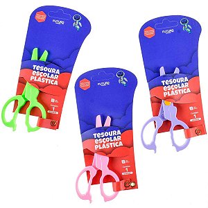Tesoura Escolar Plástica Futuro