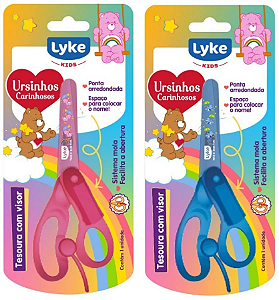 Tesoura Escolar Ursinhos Carinhosos com Visor Lyke