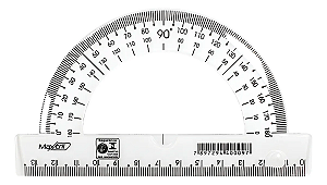 Transferidor 180 Graus Chanfrado MaxCril