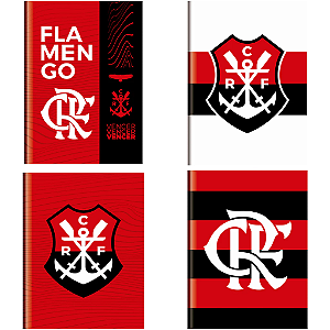 Caderno Brochura Capa Dura Oficial Flamengo