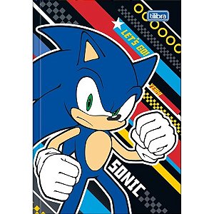 Caderno Brochura Capa Dura Universitário Sonic 80 Folhas Tilibra