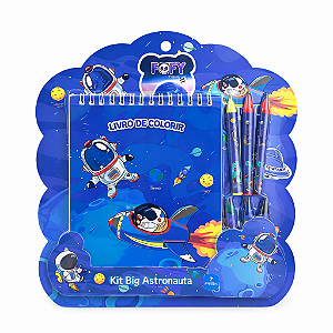 Kit Big Astronauta 7 Peças FOFY com Acessórios Escolares