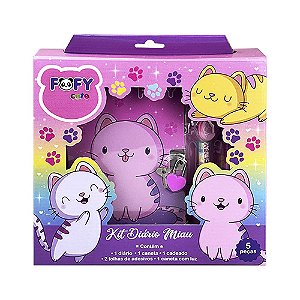 Kit Diário Miau com Diário e Acessórios - Fofy