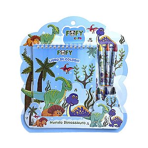 Kit Escolar Dino com 7 Peças Infantil - Fofy