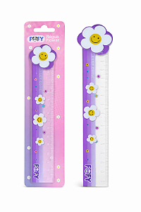 Regua Flower 15 cm Fofy