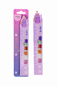 Regua Gatinho 15 cm Fofy