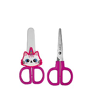 Tesoura Escolar Infantil My Cat com Ponta Arredondada - Fofy