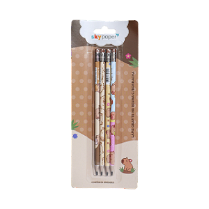 Lápis Grafite HB Oficial Capivara com 4 Unidades