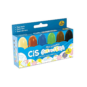 Gizão de Cera Meu Primeiro CIS 6 Cores