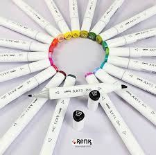 Marcador Artístico Arts Duo 2 Pontas Renk Profissional