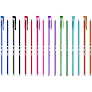 Caneta Esferográfica CIS Tik 0.7mm Escrita Macia