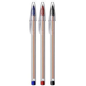 Caneta Esferografica BIC Cristal Fina - com 3 Unidades