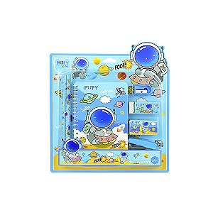 Kit Escolar Astros Fofy 7 Peças Infantil Completo