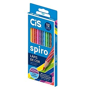 Lápis de Cor CIS Spiro 12 Cores