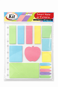 Smart Note para Fichário - 15 blocos com 20 folhas cada - KIT