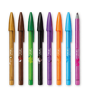 8 Canetas Compactor Esferografica Jetlux Coloridas (uma de cada cor)