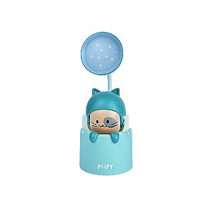 Apontador com Luminária Gatinho Fofy – Escolar Divertido com Luz