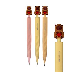 Lapiseira 0,7mm Plástica Capivara BRW – Escrita Precisa e Divertida