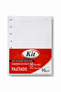 Caderno de disco Pautado - 140mm x 200 (A5)