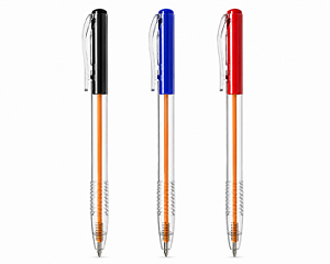 Kit com 3 Canetas Esferográfica 0.7mm Clic Newpen