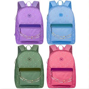 Mochila de Costas Clio Girls com Miçangas MF25081 17"