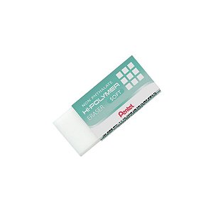 Borracha Hi-Polymer Soft Pentel Branca para Lápis e Lapiseira