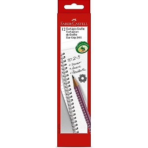 Caixa com 12 Lápis Faber-Castell Grip 2001 HB Nº2 Roxo