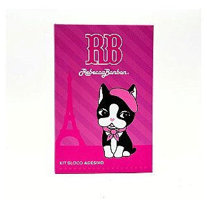 Bloco Adesivo Rebecca Bonbon 7 Peças Skypaper - Coleção Bureau de Luxe