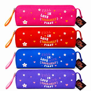 Estojo Simples Clio Style for Girls - Poliéster com Zíper - MF24076