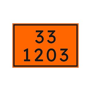 Placa Numerologia 33 1203 / Laranja