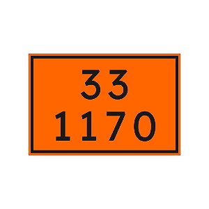 Placa Numerologia 33 1170 / Laranja